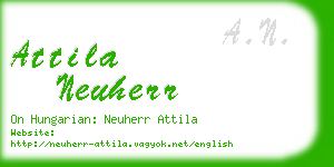 attila neuherr business card